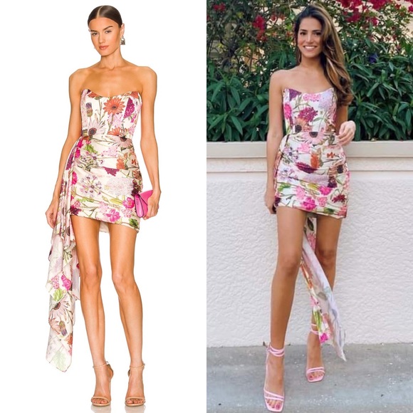 Katie May Dresses & Skirts - Katie May Chasing Dawn Gown in Pink Daisy size Small